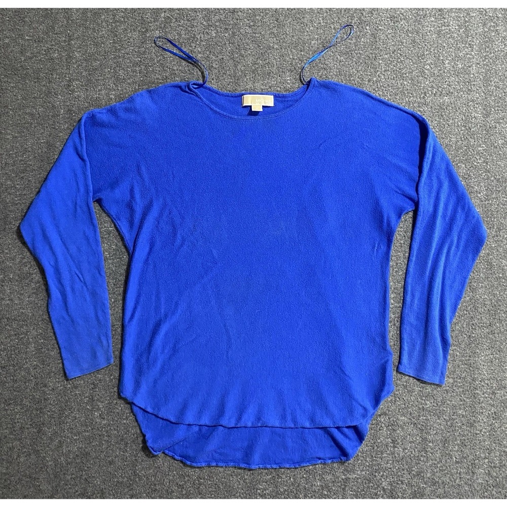 Michael Kors Womens Blouse Shirt Blue Size M